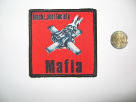 Black Label Society ofsetová nášivka po krajoch obšívaná  cca. 9x9cm